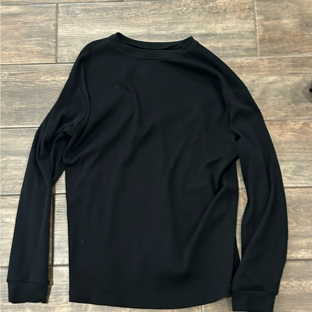 Large long sleeve black shirt, lightly worn
